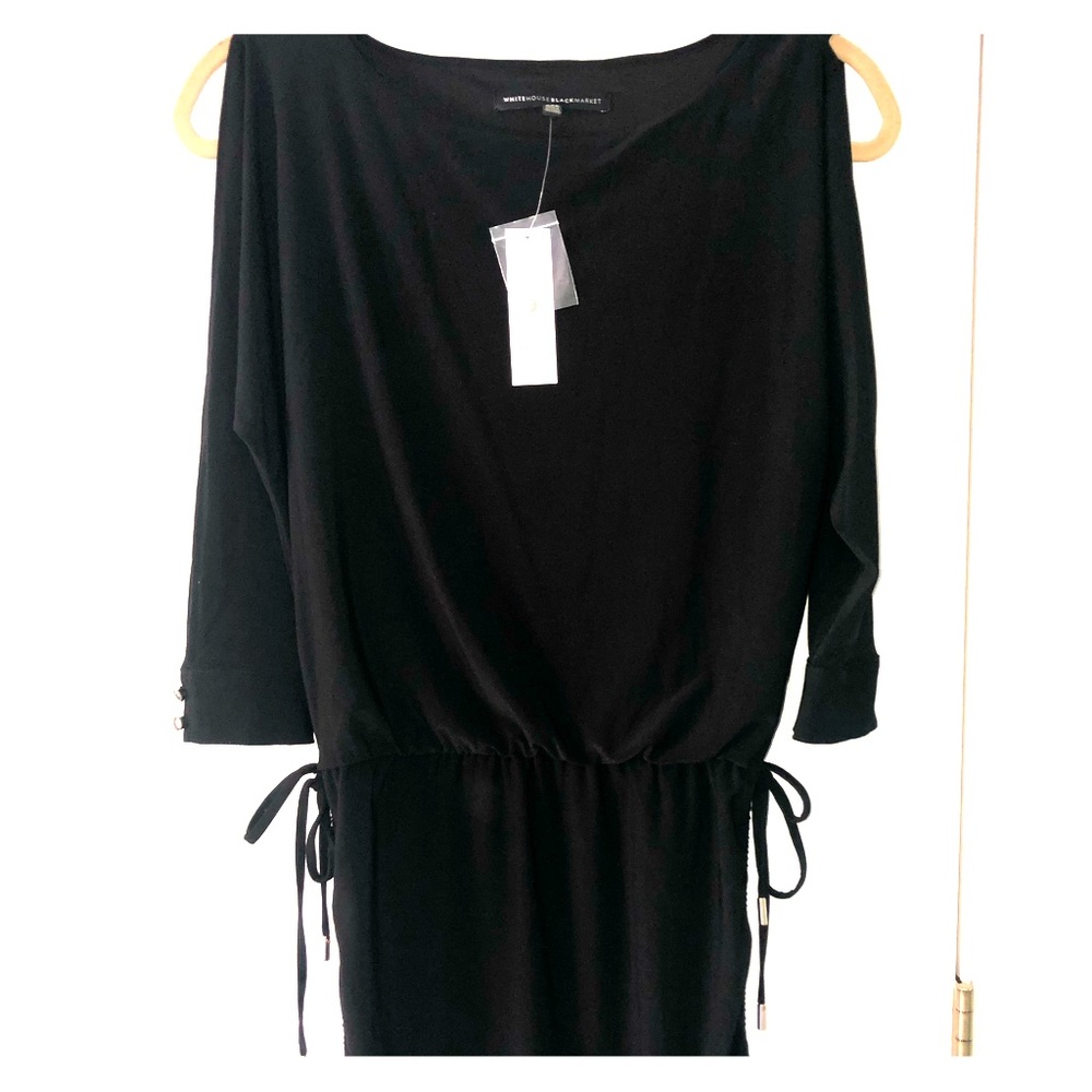 White House Black Market black dress with sleeves